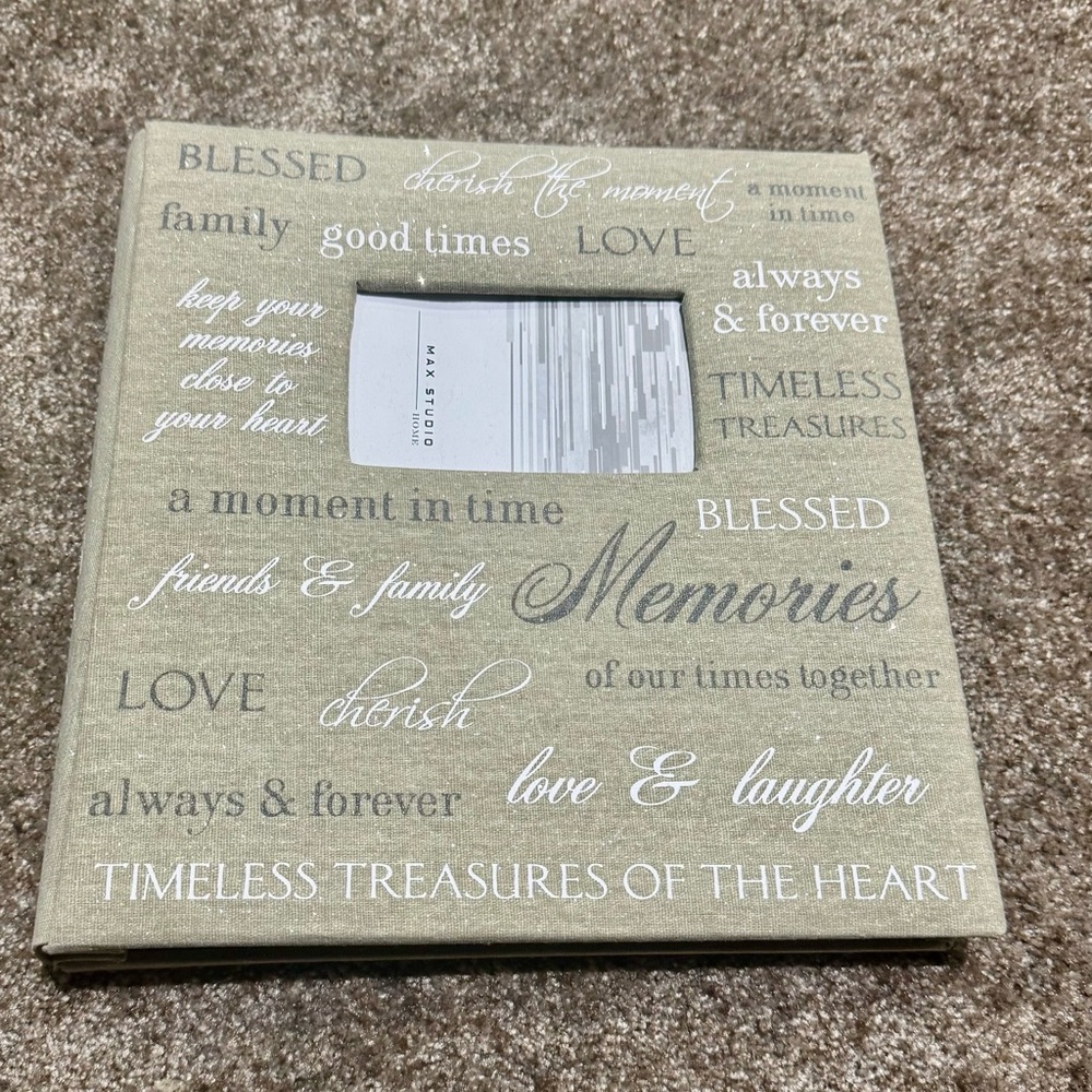 Max Studio Tan Memories Photo Album (Never Used)